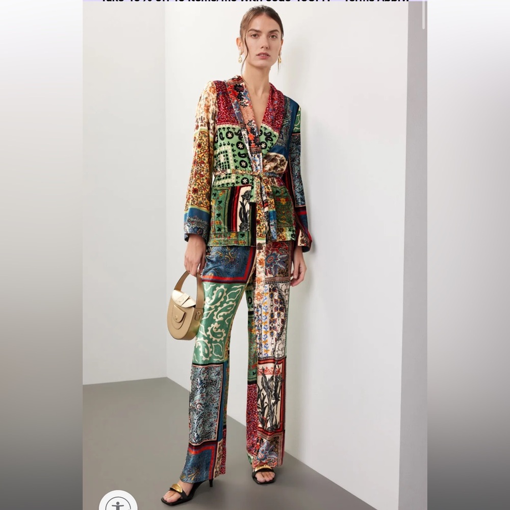 SFIZIO Patchwork Velvet Trousers, RTR - Picture 3 of 11